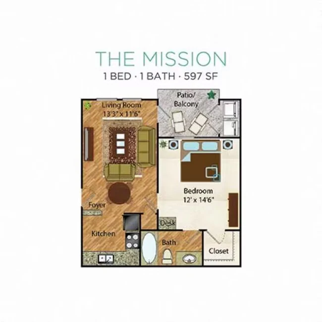 The Mission 02103 floor plan